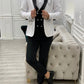 Ensemble smoking blanc noir et pantalon de mariage SMOKINGS MOUBARAK SHOP