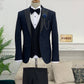 Ensemble smoking bleu et pantalon de mariage noir SMOKINGS MOUBARAK SHOP
