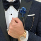 Ensemble smoking bleu et pantalon de mariage noir SMOKINGS MOUBARAK SHOP