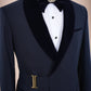 Ensemble smoking bleu et pantalon de mariage noir SMOKINGS MOUBARAK SHOP