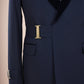 Ensemble smoking bleu et pantalon de mariage noir SMOKINGS MOUBARAK SHOP