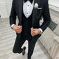 Ensemble smoking blanc et pantalon de mariage noir SMOKINGS MOUBARAK SHOP