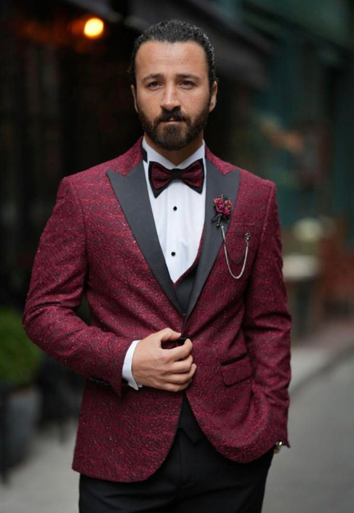 Ensemble D'accessoires Formels 3 Pièces Pour Homme Avec Nœud Papillon, Ceinture Et Mouchoir De Poche, Vert Kelly